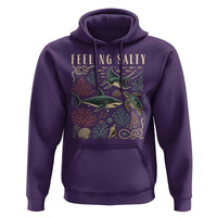 Feeling Salty Shark Lover Vintage Ocean Life Hoodie