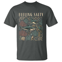 Feeling Salty Shark Lover Vintage Ocean Life T Shirt