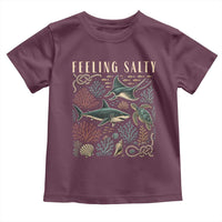 Feeling Salty Shark Lover Vintage Ocean Life Toddler T Shirt
