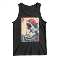Megalodon Shark Japanese Vintage Graphic Ukiyo e Art Tank Top