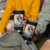 Megalodon Shark Japanese Vintage Graphic Ukiyo e Art Tumbler Cup