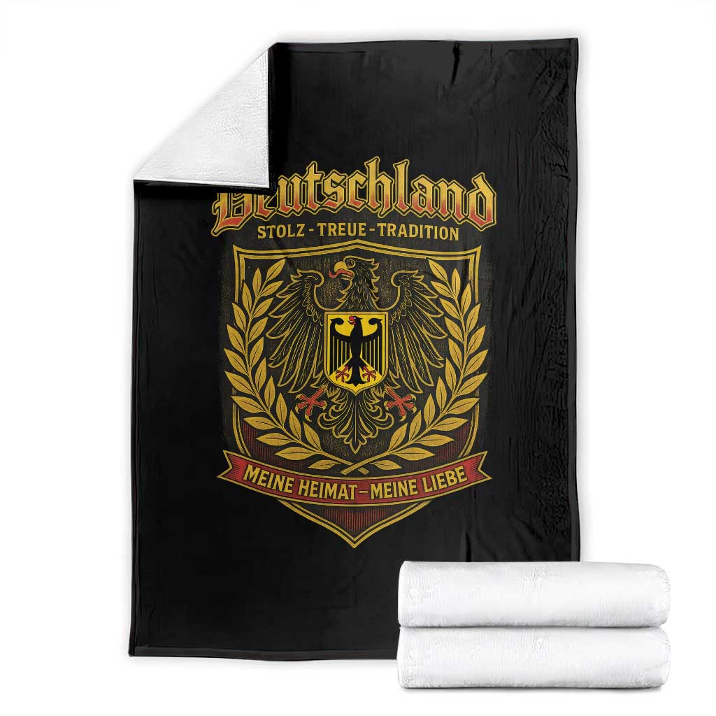 German Heritage Pride Throw Blanket Deutschland Stolz Treue Tradition Meine Heimat Meine Liebe - Wonder Print Shop