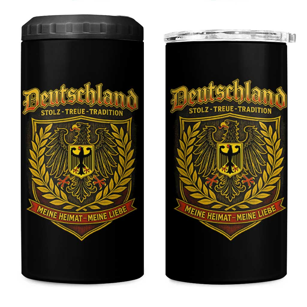 German Heritage Pride 4 in 1 Can Cooler Tumbler Deutschland Stolz Treue Tradition Meine Heimat Meine Liebe - Wonder Print Shop