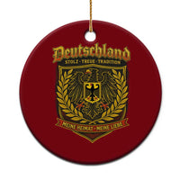 German Heritage Pride Ceramic Ornament Deutschland Stolz Treue Tradition Meine Heimat Meine Liebe - Wonder Print Shop