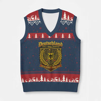 German Heritage Pride V-Neck Knit Sweater Vest Deutschland Stolz Treue Tradition Meine Heimat Meine Liebe - Wonder Print Shop