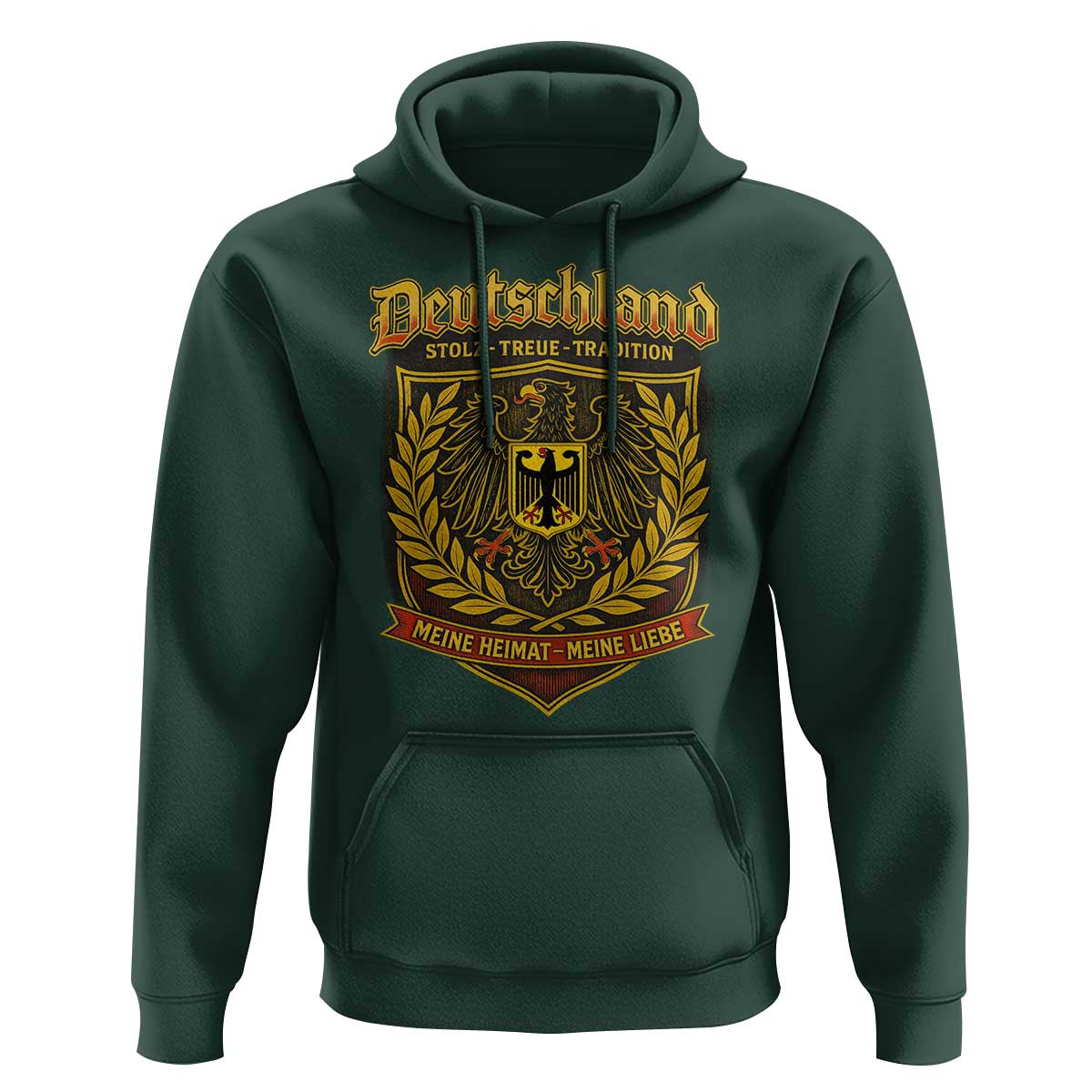 German Heritage Pride Hoodie Deutschland Stolz Treue Tradition Meine Heimat Meine Liebe - Wonder Print Shop