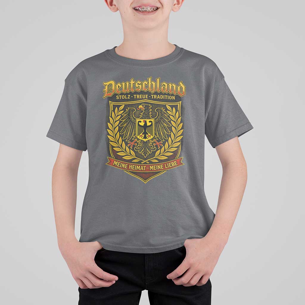 German Heritage Pride T Shirt For Kid Deutschland Stolz Treue Tradition Meine Heimat Meine Liebe - Wonder Print Shop