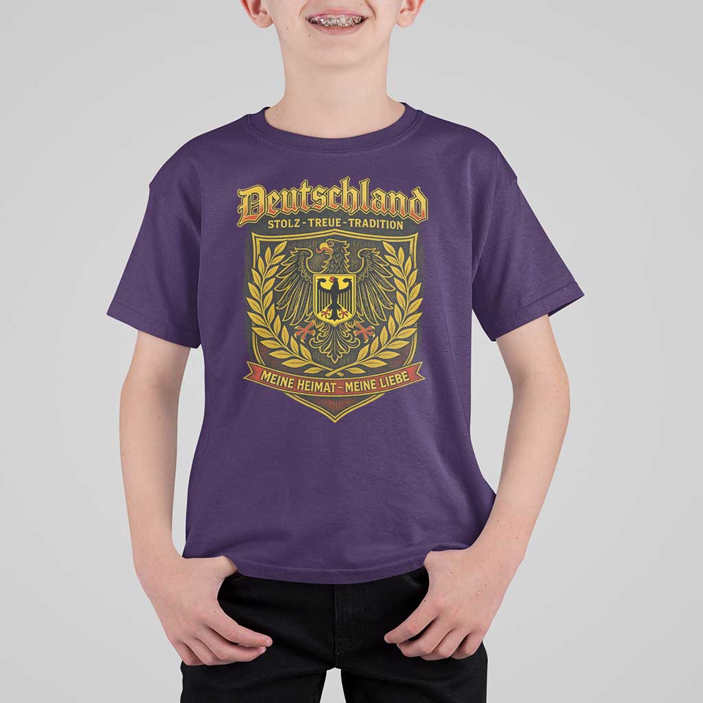German Heritage Pride T Shirt For Kid Deutschland Stolz Treue Tradition Meine Heimat Meine Liebe - Wonder Print Shop
