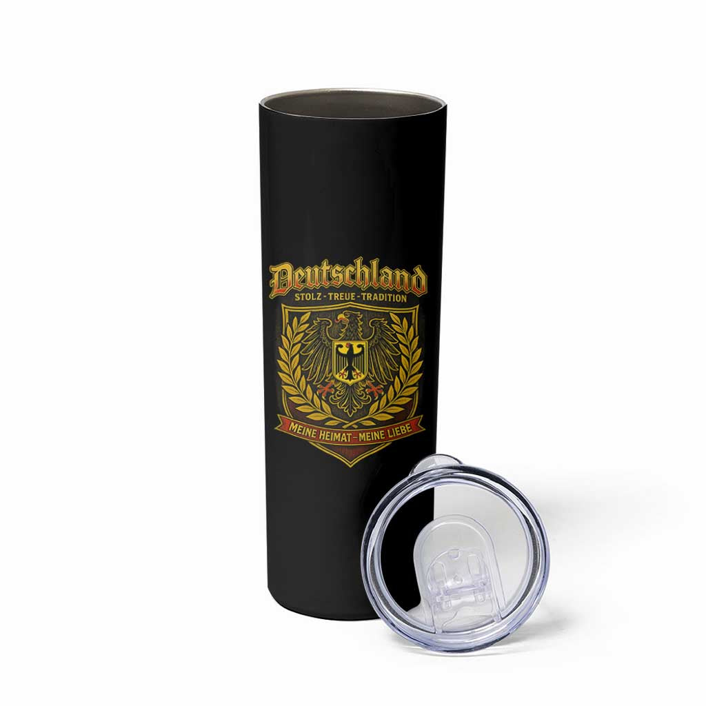 German Heritage Pride Skinny Tumbler Deutschland Stolz Treue Tradition Meine Heimat Meine Liebe - Wonder Print Shop
