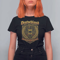 German Heritage Pride T Shirt For Women Deutschland Stolz Treue Tradition Meine Heimat Meine Liebe - Wonder Print Shop