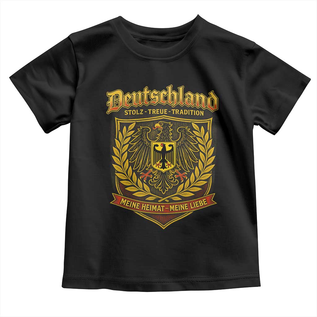 German Heritage Pride Toddler T Shirt Deutschland Stolz Treue Tradition Meine Heimat Meine Liebe - Wonder Print Shop