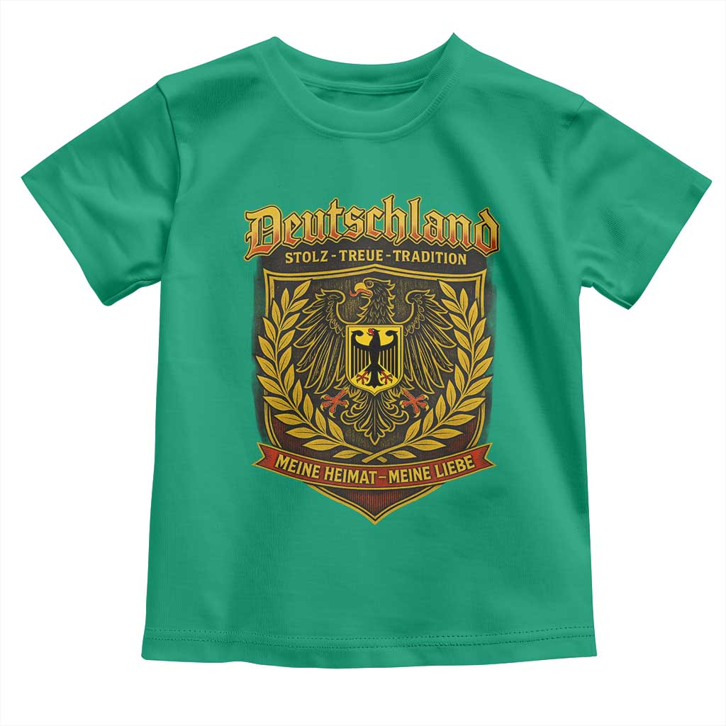 German Heritage Pride Toddler T Shirt Deutschland Stolz Treue Tradition Meine Heimat Meine Liebe - Wonder Print Shop