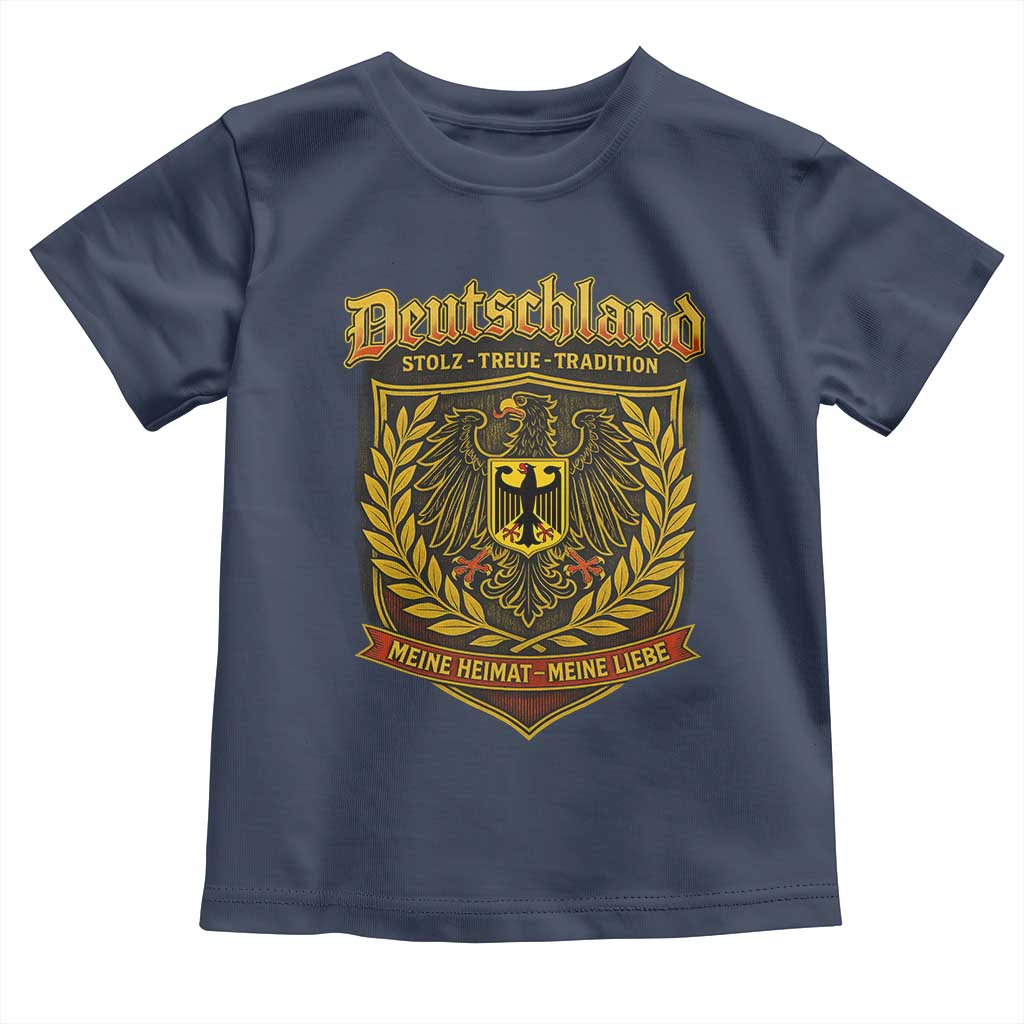 German Heritage Pride Toddler T Shirt Deutschland Stolz Treue Tradition Meine Heimat Meine Liebe - Wonder Print Shop