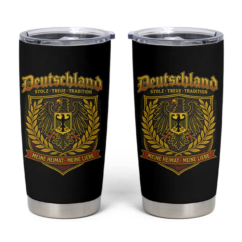 German Heritage Pride Tumbler Cup Deutschland Stolz Treue Tradition Meine Heimat Meine Liebe - Wonder Print Shop