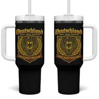 German Heritage Pride Tumbler With Handle Deutschland Stolz Treue Tradition Meine Heimat Meine Liebe - Wonder Print Shop