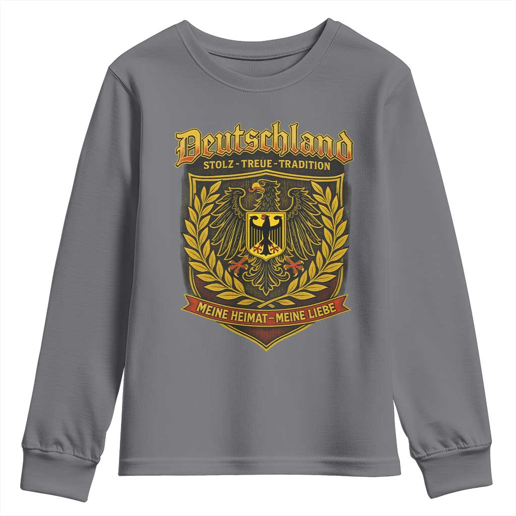 German Heritage Pride Youth Sweatshirt Deutschland Stolz Treue Tradition Meine Heimat Meine Liebe - Wonder Print Shop