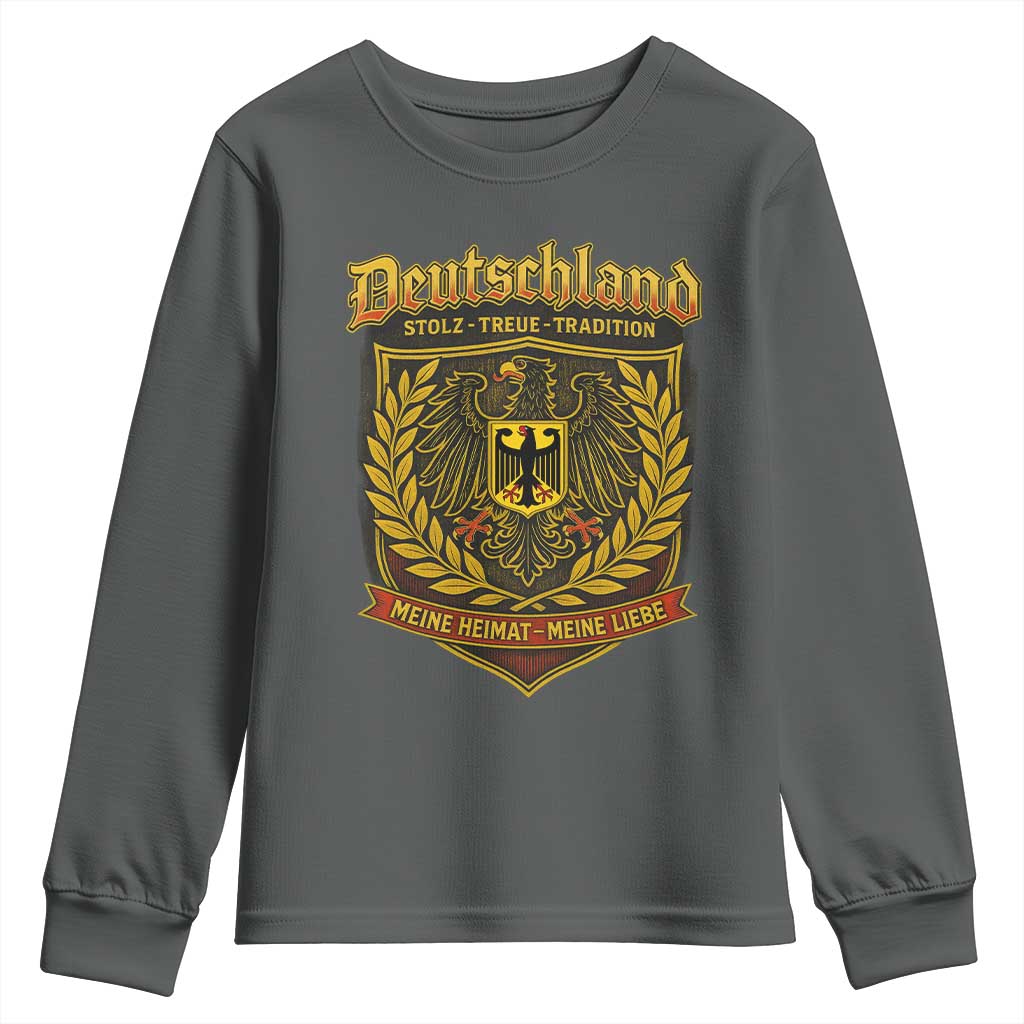 German Heritage Pride Youth Sweatshirt Deutschland Stolz Treue Tradition Meine Heimat Meine Liebe - Wonder Print Shop