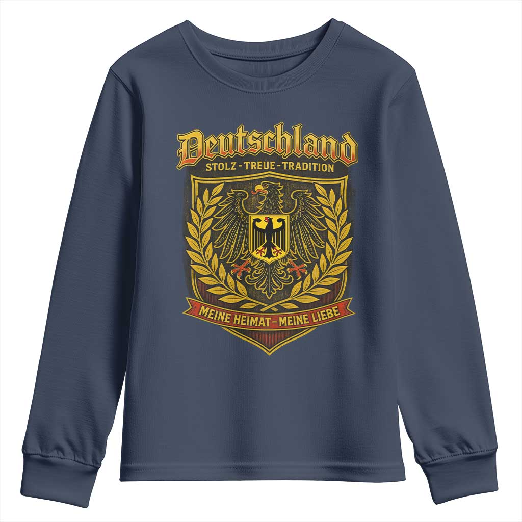 German Heritage Pride Youth Sweatshirt Deutschland Stolz Treue Tradition Meine Heimat Meine Liebe - Wonder Print Shop