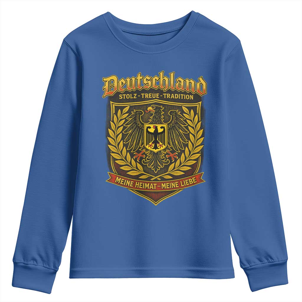German Heritage Pride Youth Sweatshirt Deutschland Stolz Treue Tradition Meine Heimat Meine Liebe - Wonder Print Shop