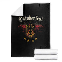 Oktoberfest German Drinking Festival Throw Blanket Bundesadler Coat of Arms Star - Wonder Print Shop