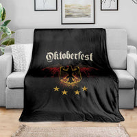 Oktoberfest German Drinking Festival Throw Blanket Bundesadler Coat of Arms Star - Wonder Print Shop