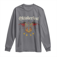 Oktoberfest German Drinking Festival Long Sleeve Shirt Bundesadler Coat of Arms Star - Wonder Print Shop