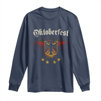Oktoberfest German Drinking Festival Long Sleeve Shirt Bundesadler Coat of Arms Star - Wonder Print Shop