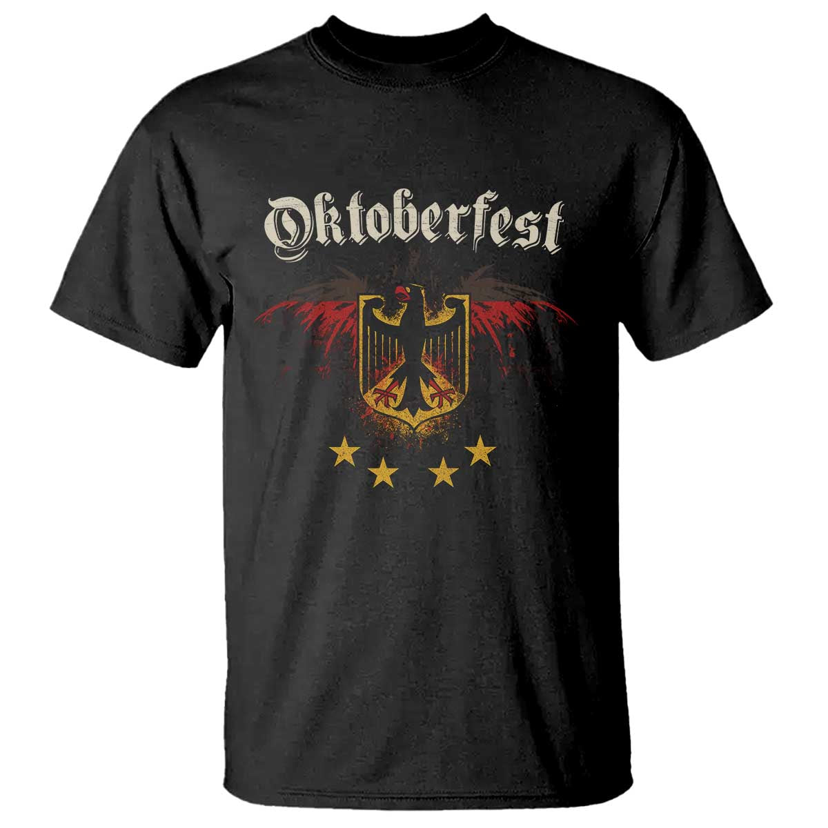 Oktoberfest German Drinking Festival T Shirt Bundesadler Coat of Arms Star - Wonder Print Shop