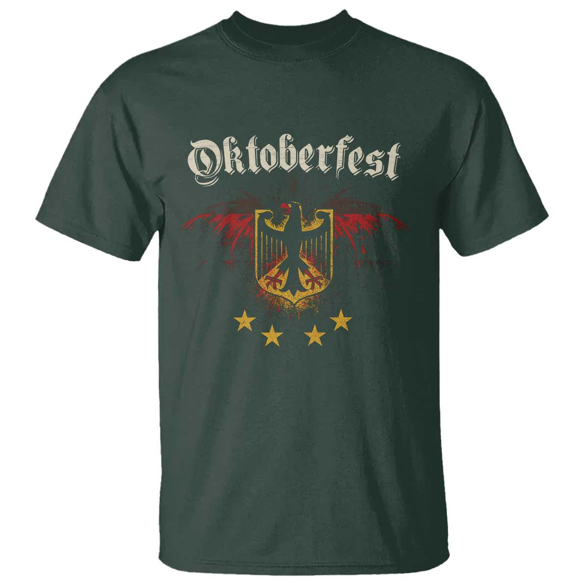 Oktoberfest German Drinking Festival T Shirt Bundesadler Coat of Arms Star - Wonder Print Shop