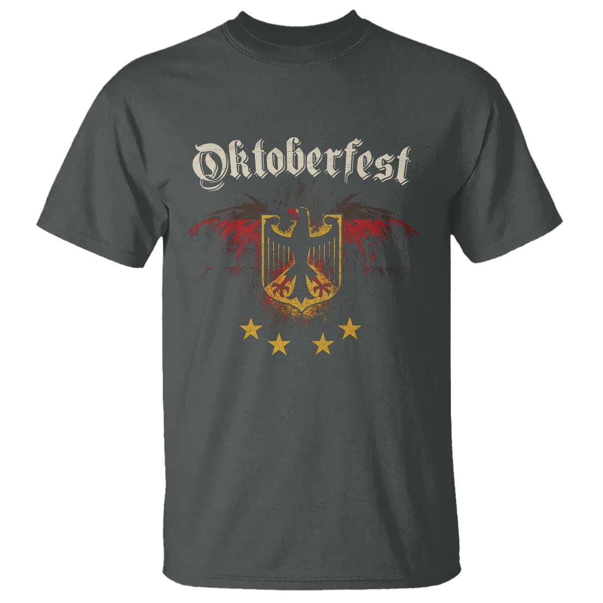 Oktoberfest German Drinking Festival T Shirt Bundesadler Coat of Arms Star - Wonder Print Shop
