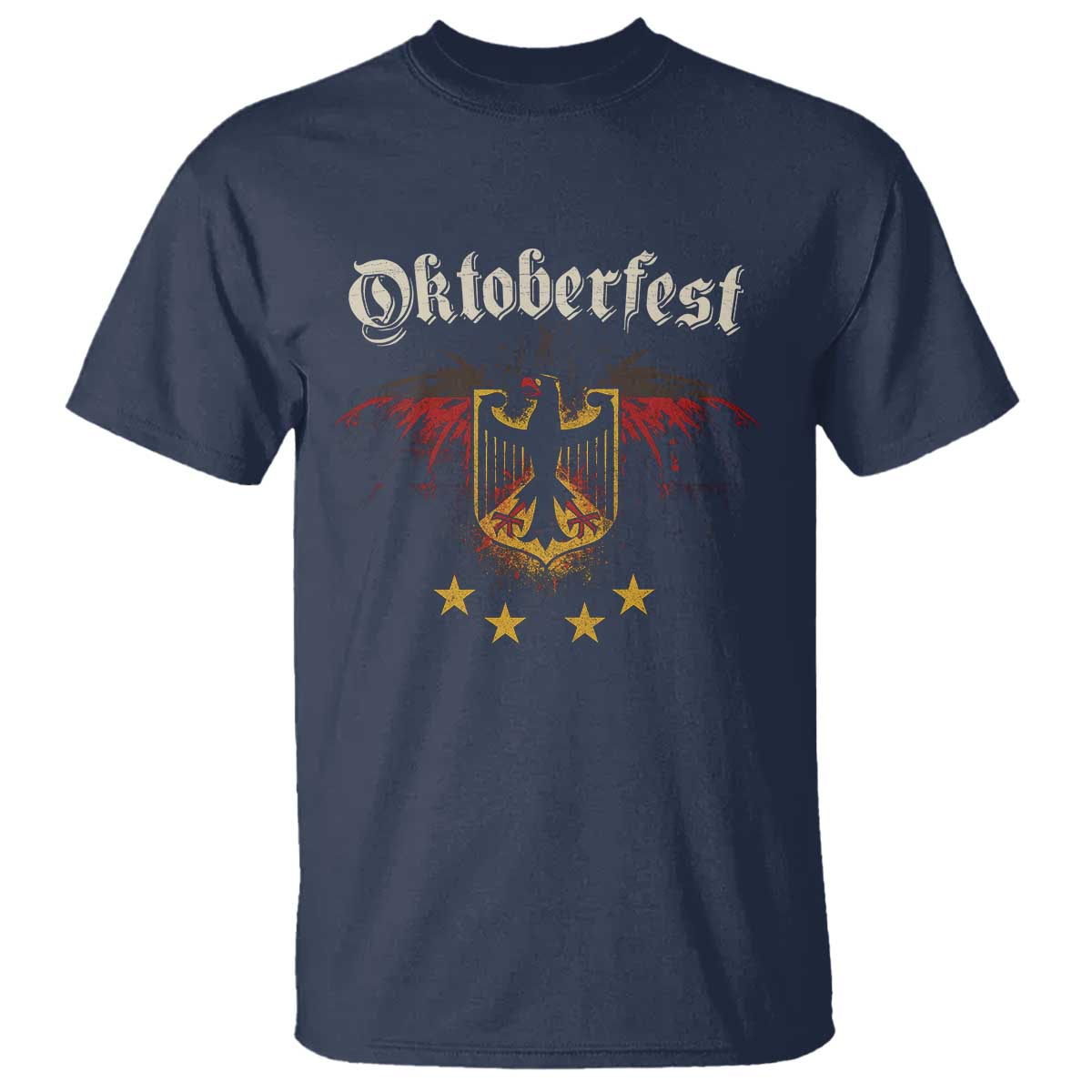 Oktoberfest German Drinking Festival T Shirt Bundesadler Coat of Arms Star - Wonder Print Shop