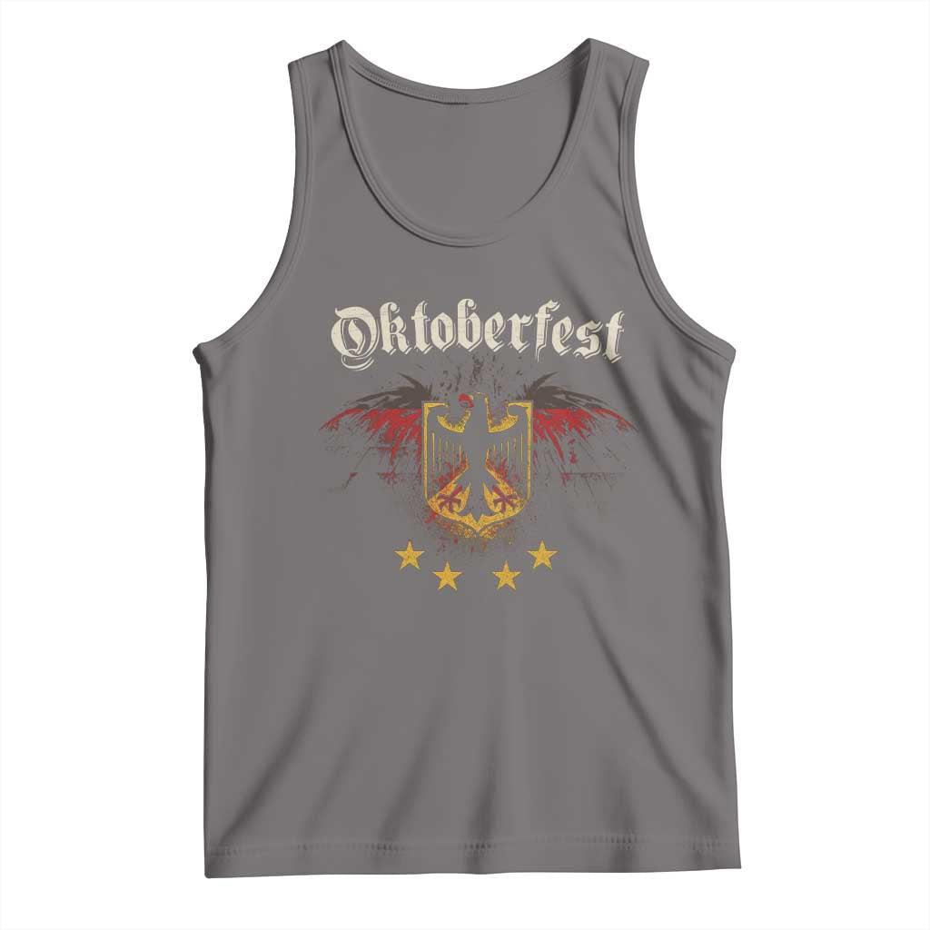 Oktoberfest German Drinking Festival Tank Top Bundesadler Coat of Arms Star - Wonder Print Shop