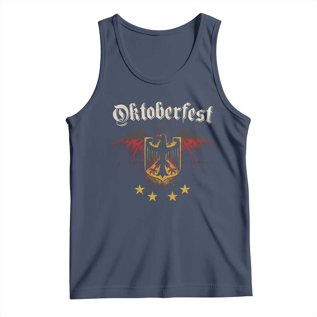 Oktoberfest German Drinking Festival Tank Top Bundesadler Coat of Arms Star - Wonder Print Shop