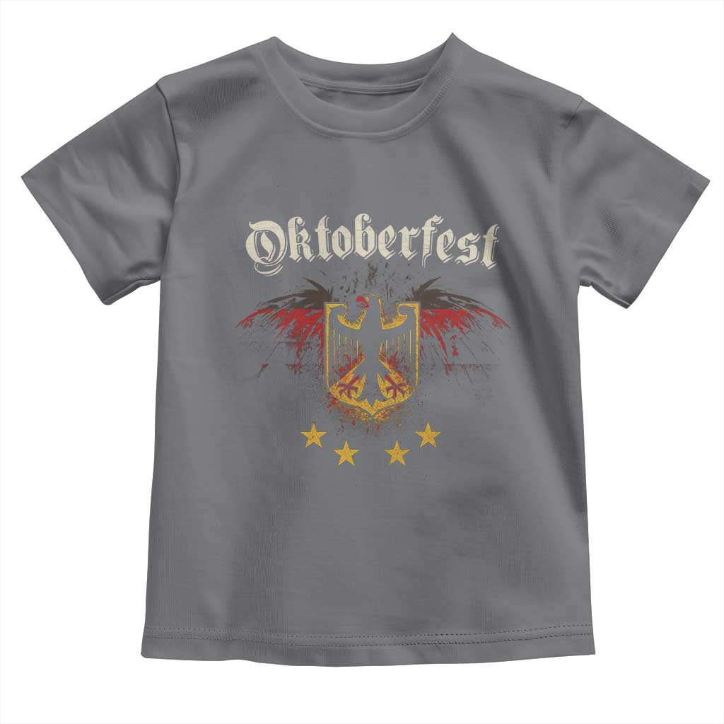 Oktoberfest German Drinking Festival Toddler T Shirt Bundesadler Coat of Arms Star - Wonder Print Shop
