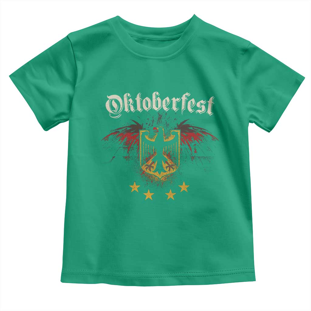 Oktoberfest German Drinking Festival Toddler T Shirt Bundesadler Coat of Arms Star - Wonder Print Shop
