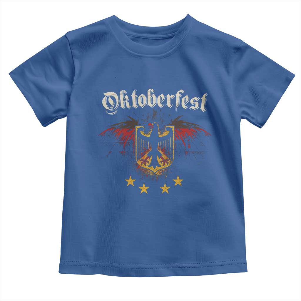 Oktoberfest German Drinking Festival Toddler T Shirt Bundesadler Coat of Arms Star - Wonder Print Shop