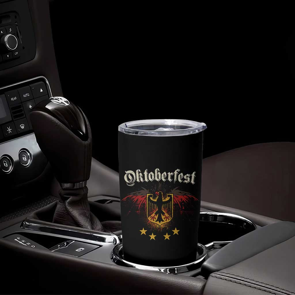 Oktoberfest German Drinking Festival Tumbler Cup Bundesadler Coat of Arms Star - Wonder Print Shop