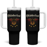 Oktoberfest German Drinking Festival Tumbler With Handle Bundesadler Coat of Arms Star - Wonder Print Shop