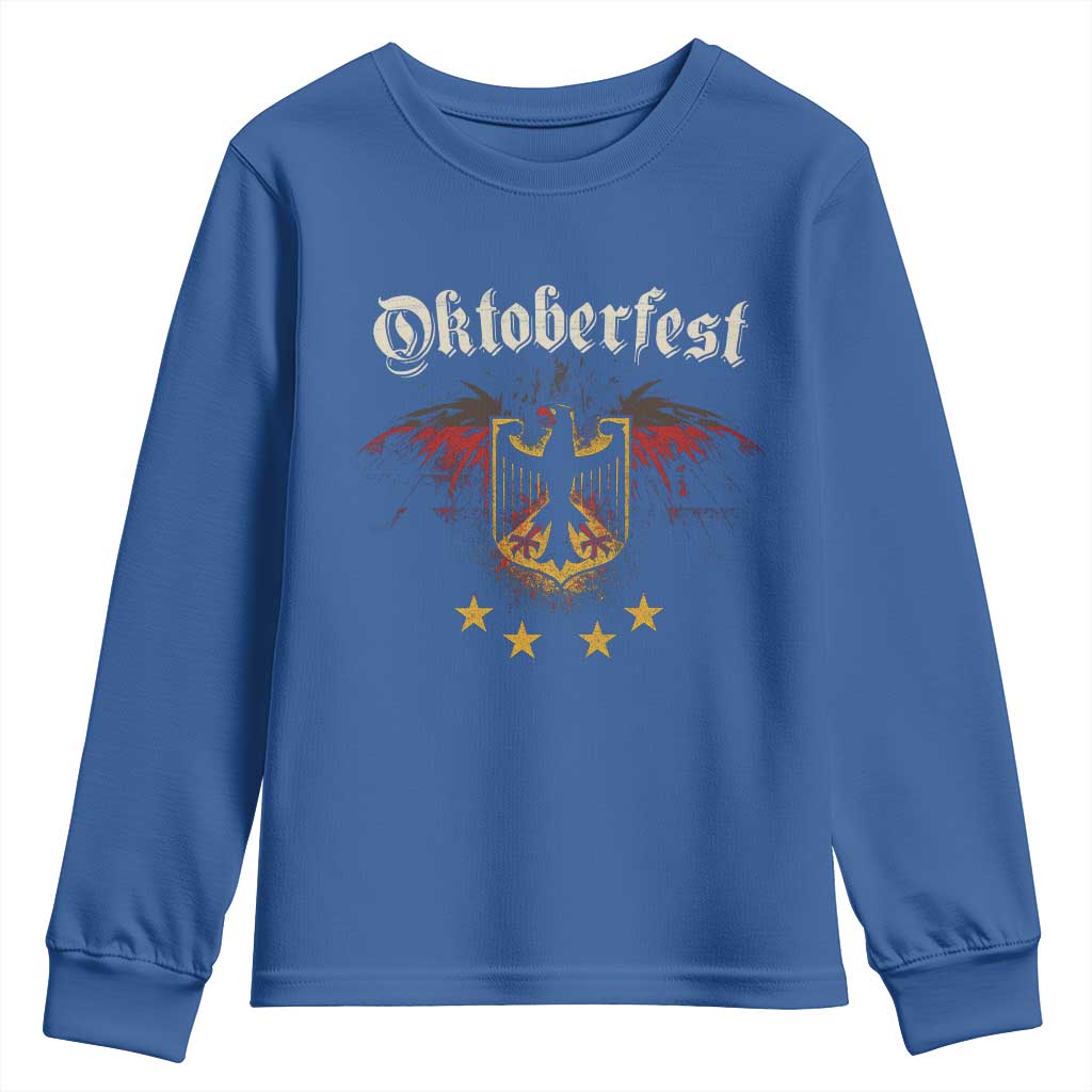 Oktoberfest German Drinking Festival Youth Sweatshirt Bundesadler Coat of Arms Star - Wonder Print Shop