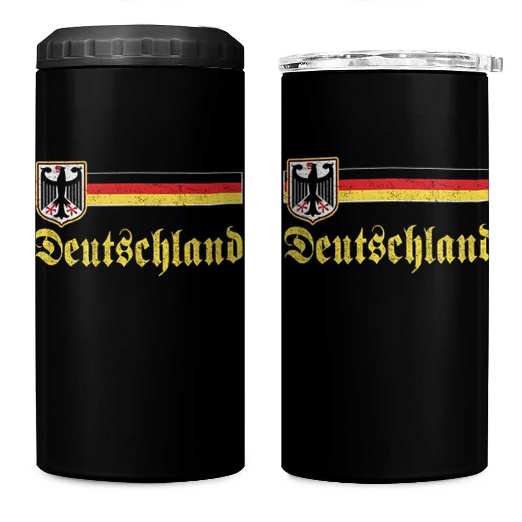 Deutschland German Heritage Pride 4 in 1 Can Cooler Tumbler Bundesadler Coat of Arms - Wonder Print Shop