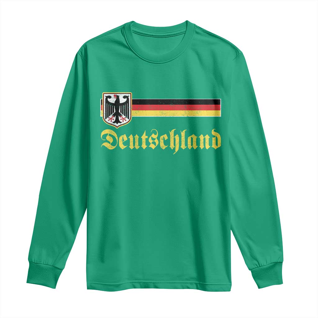 Deutschland German Heritage Pride Long Sleeve Shirt Bundesadler Coat of Arms - Wonder Print Shop