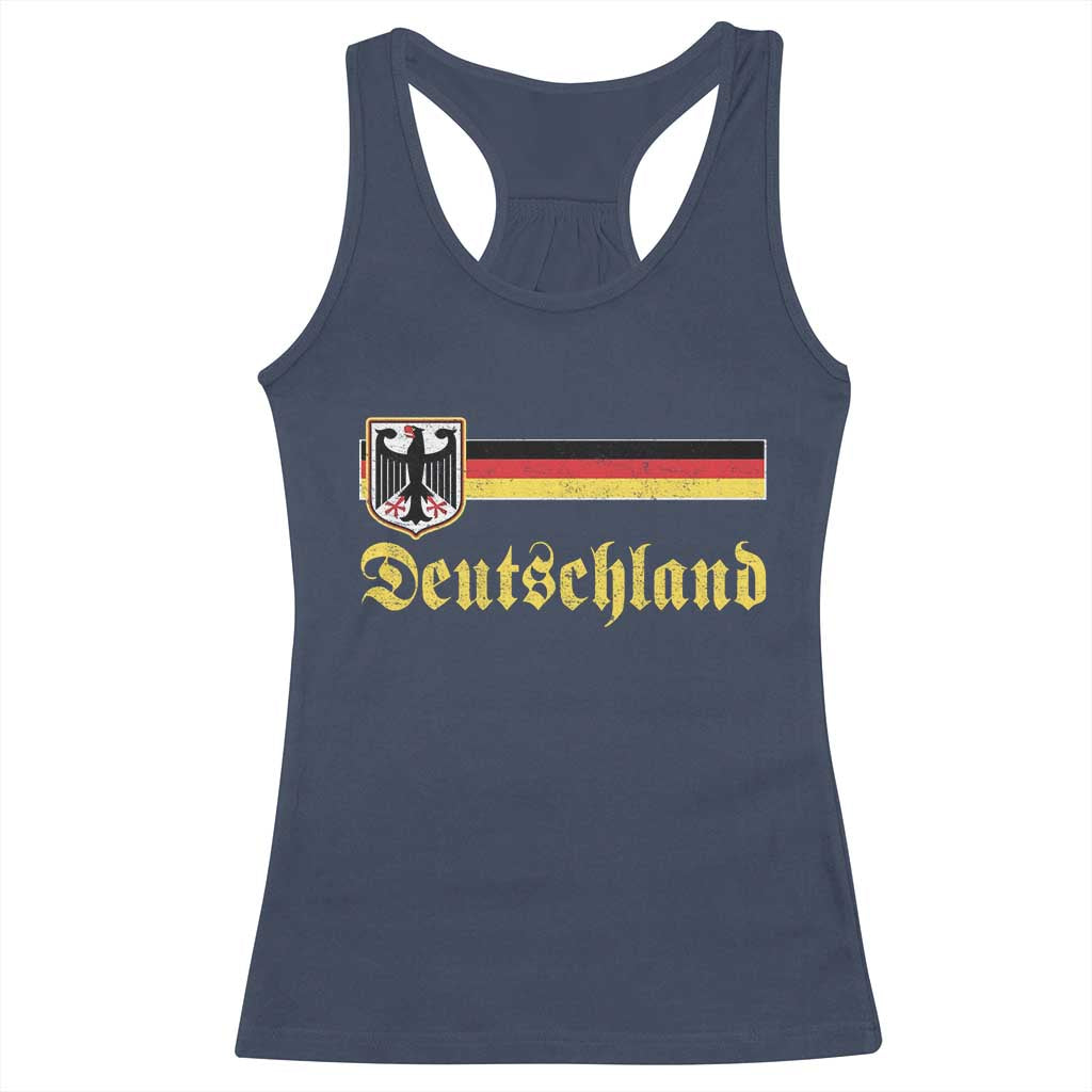 Deutschland German Heritage Pride Racerback Tank Top Bundesadler Coat of Arms - Wonder Print Shop