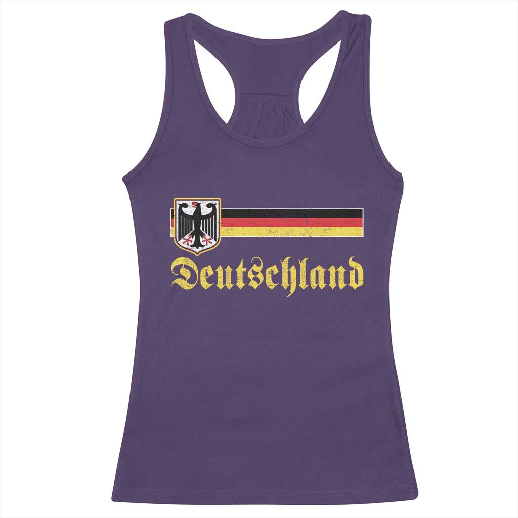 Deutschland German Heritage Pride Racerback Tank Top Bundesadler Coat of Arms - Wonder Print Shop
