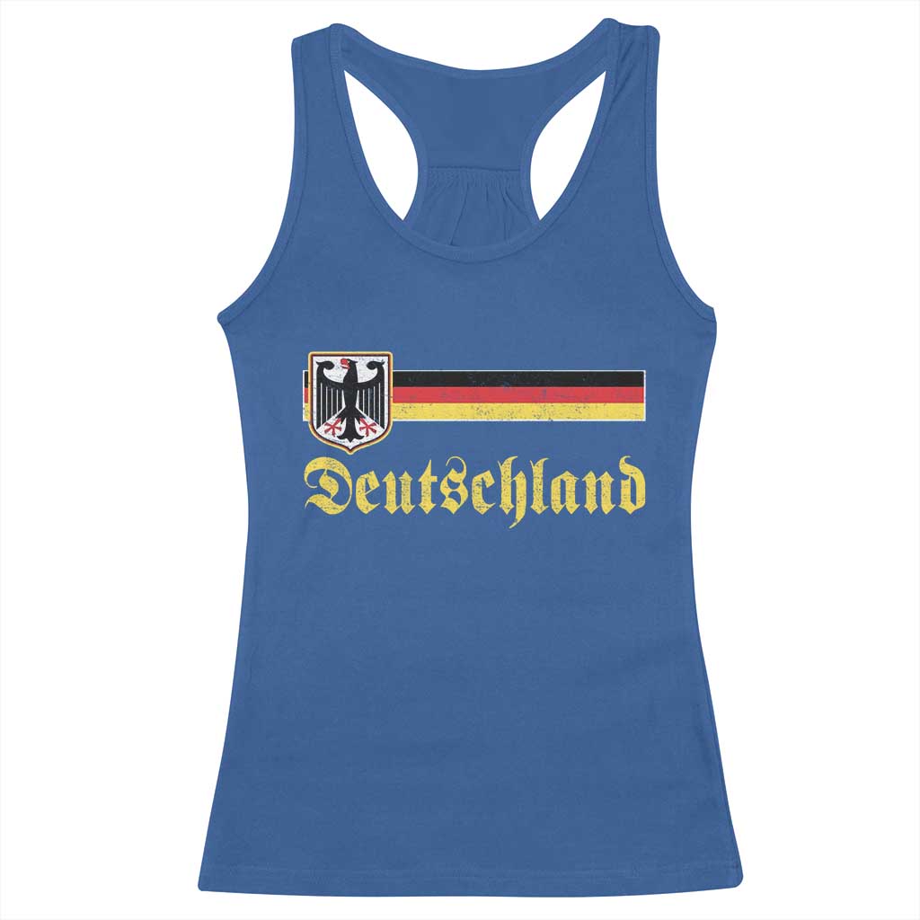 Deutschland German Heritage Pride Racerback Tank Top Bundesadler Coat of Arms - Wonder Print Shop