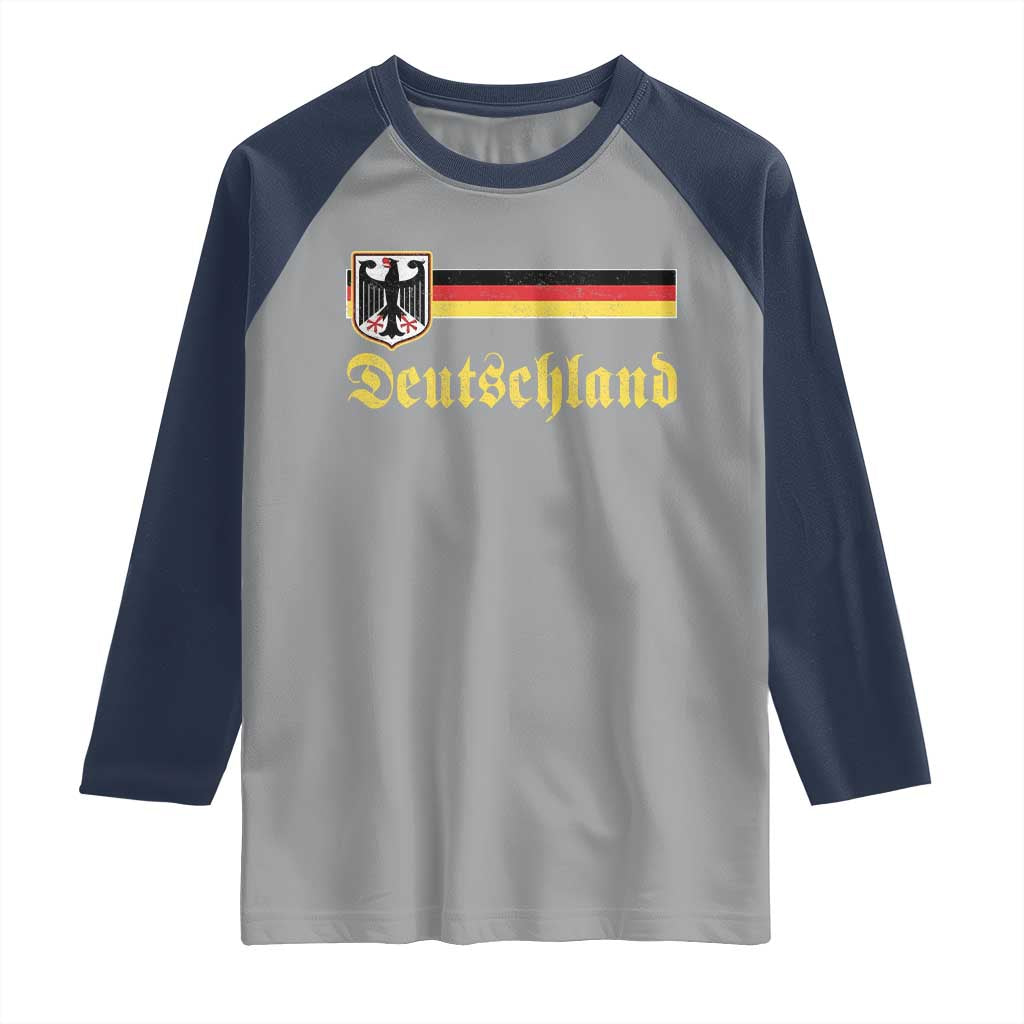 Deutschland German Heritage Pride Raglan Shirt Bundesadler Coat of Arms - Wonder Print Shop