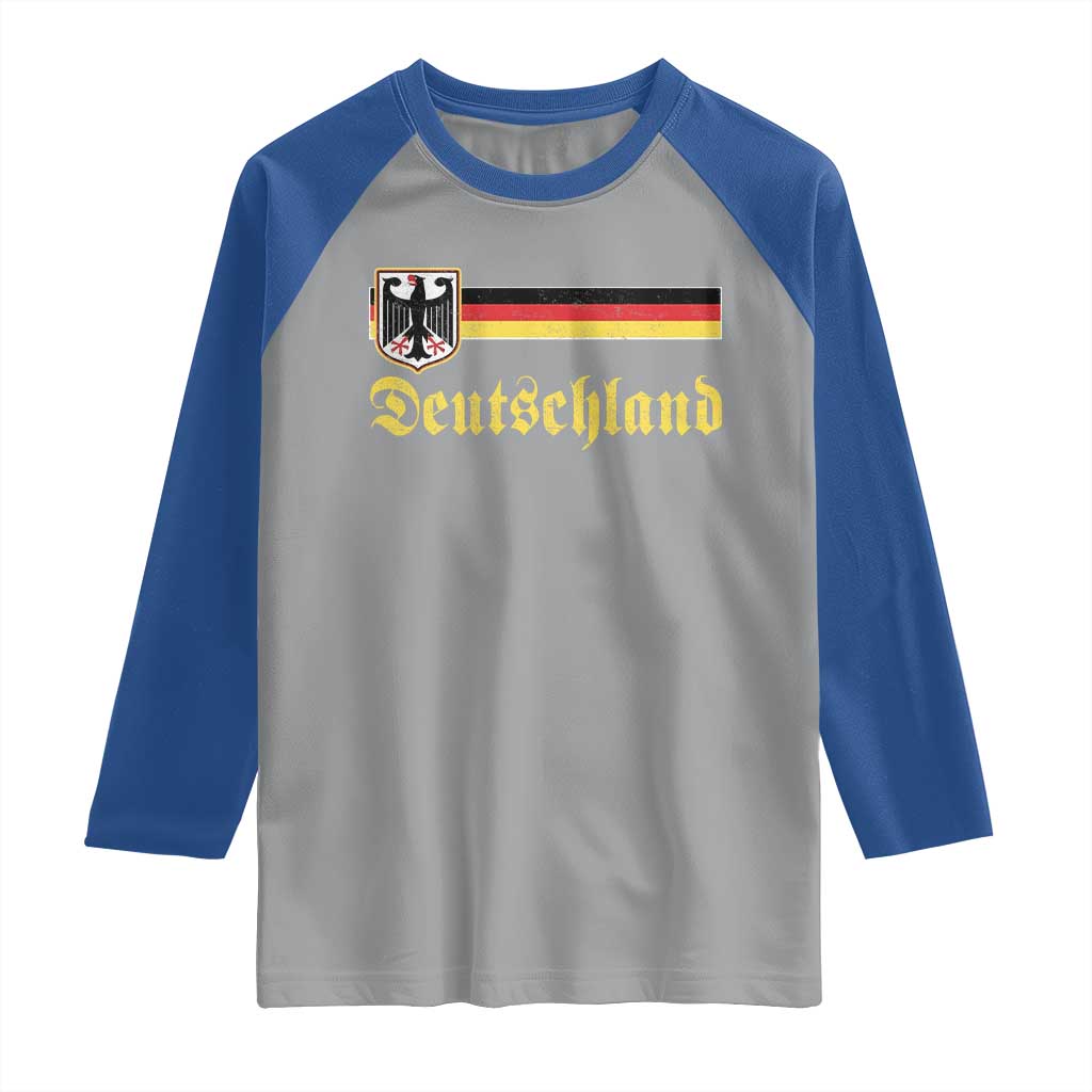 Deutschland German Heritage Pride Raglan Shirt Bundesadler Coat of Arms - Wonder Print Shop