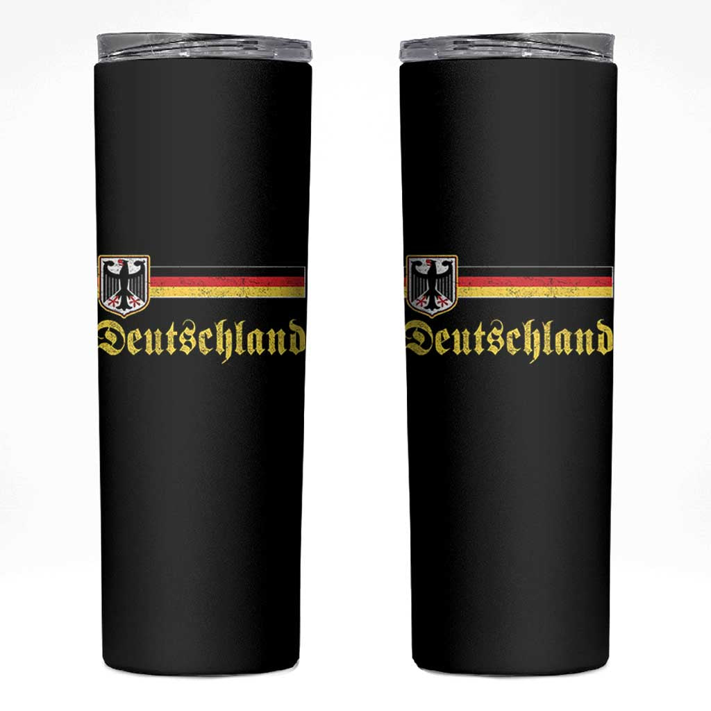 Deutschland German Heritage Pride Skinny Tumbler Bundesadler Coat of Arms - Wonder Print Shop
