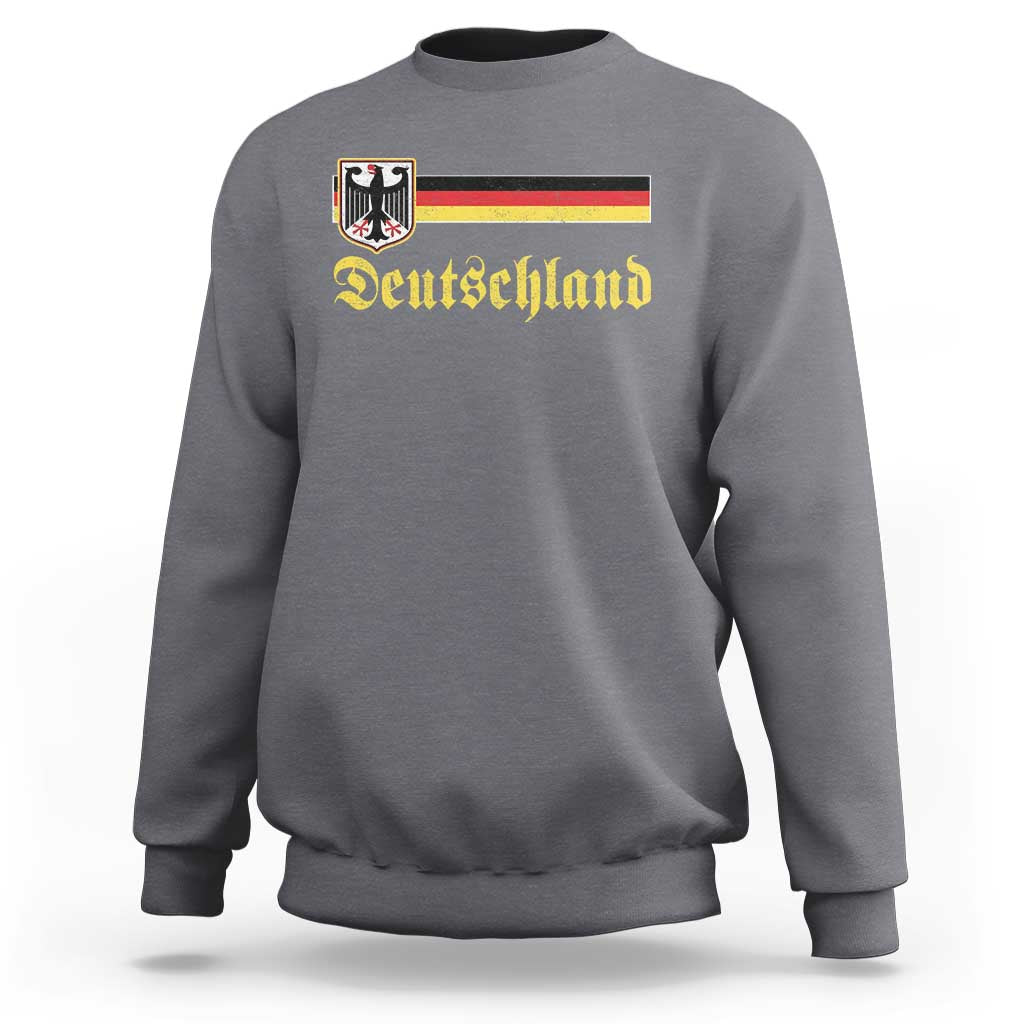 Deutschland German Heritage Pride Sweatshirt Bundesadler Coat of Arms - Wonder Print Shop