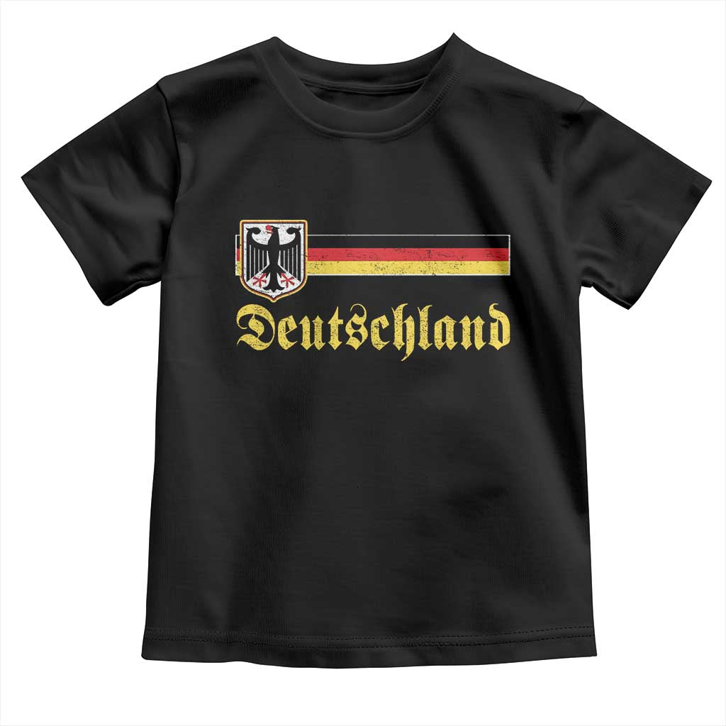 Deutschland German Heritage Pride Toddler T Shirt Bundesadler Coat of Arms - Wonder Print Shop