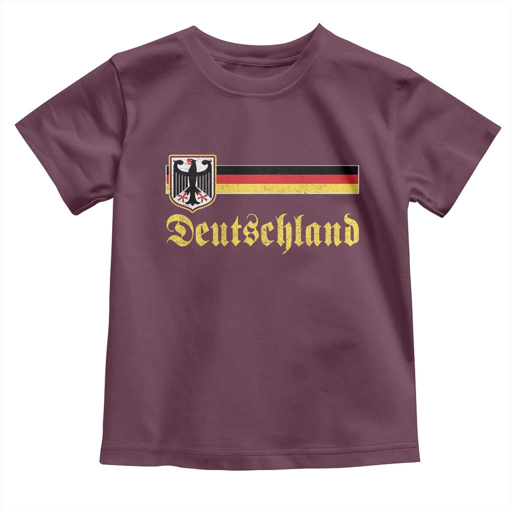 Deutschland German Heritage Pride Toddler T Shirt Bundesadler Coat of Arms - Wonder Print Shop